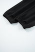 Solid Zip Collar Long Sleeve Drawstring Pant Set