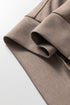 Solid Zip Collar Long Sleeve Drawstring Pant Set