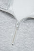 Solid Zip Collar Long Sleeve Drawstring Pant Set
