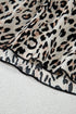Sophisticated Leopard Printed Halter Neck Backless Ruffled Hem Maxi Dress