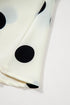 Sophisticated Polka Dot Printed Surplice V Neck Puff Sleeve Mini Dress
