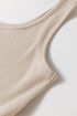 Sophisticated Scoop Neck Ribbed Bodice Pleated Sleeveless Long Dress
