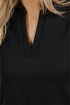 Sophisticated Solid Color Colla Slit Neck Sleeveless Mini Dress