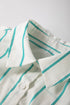 Sophisticated St Patricks Striped Wide Short Sleeve Shift Mini Shirt Dress