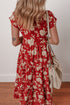 Southern Belle All Over Floral Print Tiered Midi Dress