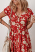 Southern Belle All Over Floral Print Tiered Midi Dress