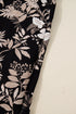 Southern Belle Botanical Print Split Neck Loose Mini Dress
