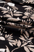 Southern Belle Botanical Print Split Neck Loose Mini Dress