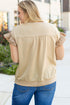 Southern Belle Bow Applique Ruffled Short Sleeve Blouse