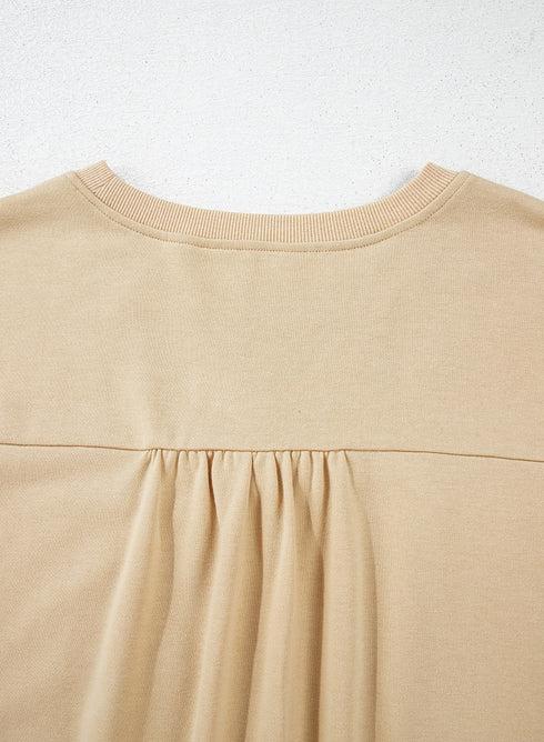 Southern Belle Bow Applique Ruffled Short Sleeve Blouse