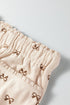 Southern Belle Bow Print Corduroy Drawstring Elastic Pants