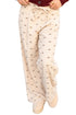 Southern Belle Bow Print Corduroy Drawstring Elastic Pants