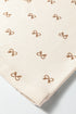 Southern Belle Bow Print Corduroy Drawstring Elastic Pants