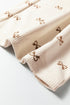 Southern Belle Bow Print Corduroy Drawstring Elastic Pants
