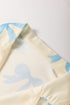 Southern Belle Bow Print Short Sleeve Shorts Pajama Set
