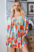 Southern Belle Bracelet Sleeve Empire Waist Mini Floral Dress