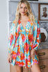 Southern Belle Bracelet Sleeve Empire Waist Mini Floral Dress