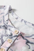 Southern Belle Camouflage Print Henley Short Set