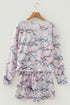 Southern Belle Camouflage Print Henley Short Set