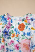 Southern Belle Cap Sleeve Mini H Line Floral Dress