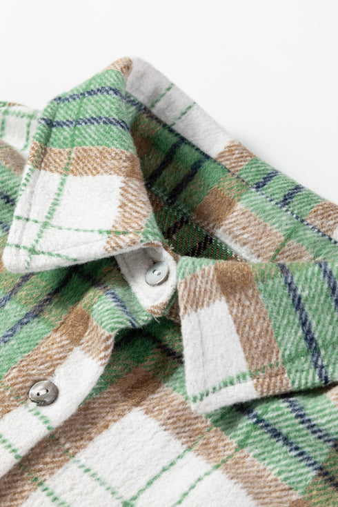 Southern Belle Casual Plaid Button Front Shacket