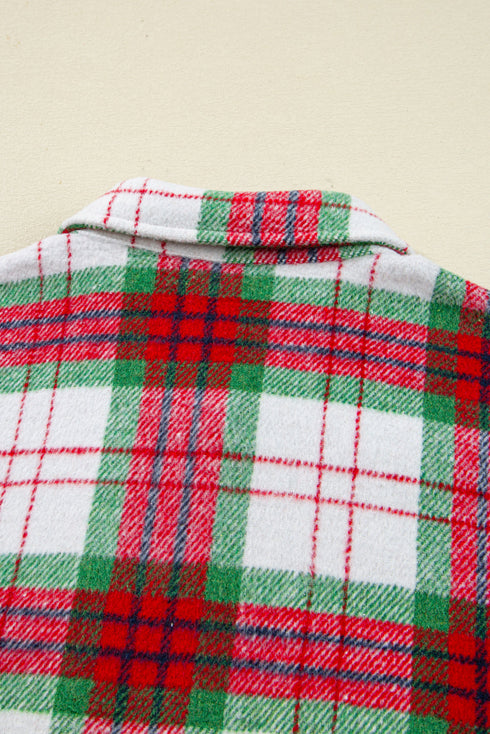 Southern Belle Casual Plaid Button Front Shacket