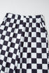 Southern Belle Checked Print High Waist Wide Leg Pants