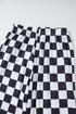 Southern Belle Checked Print High Waist Wide Leg Pants