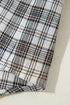 Southern Belle Checkered Plaid Loose Fit Hooded Shacket