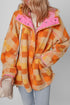 Southern Belle Checkered Sherpa Fleece Hooded Jacket