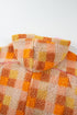 Southern Belle Checkered Sherpa Fleece Hooded Jacket