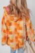 Southern Belle Checkered Sherpa Fleece Hooded Jacket