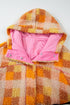 Southern Belle Checkered Sherpa Fleece Hooded Jacket