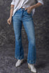 Southern Belle Distressed Flared Denim Jeans