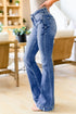 Southern Belle Distressed Flared Denim Jeans