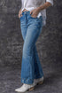Southern Belle Distressed Flared Denim Jeans