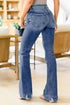 Southern Belle Distressed Flared Denim Jeans