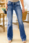 Southern Belle Distressed Flared Denim Jeans