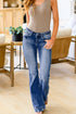 Southern Belle Distressed Flared Denim Jeans