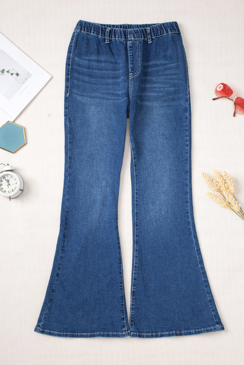 Southern Belle Elastic High Waist Flare Denim Jeans
