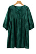 Southern Belle Embroidered Eyelet Puff Sleeve Mini Dress