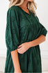 Southern Belle Embroidered Eyelet Puff Sleeve Mini Dress