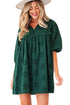 Southern Belle Embroidered Eyelet Puff Sleeve Mini Dress