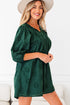 Southern Belle Embroidered Eyelet Puff Sleeve Mini Dress