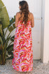 Southern Belle Floral High Low Bandeau Midi Dress