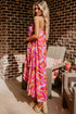 Southern Belle Floral High Low Bandeau Midi Dress