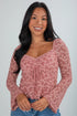 Southern Belle Floral Lace Drawstring Knot Blouse