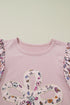 Southern Belle Floral Patchwork Flowy Half Sleeve Blouse