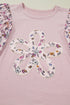 Southern Belle Floral Patchwork Flowy Half Sleeve Blouse