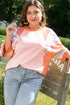 Southern Belle Floral Patchwork Raglan Half Sleeve Top